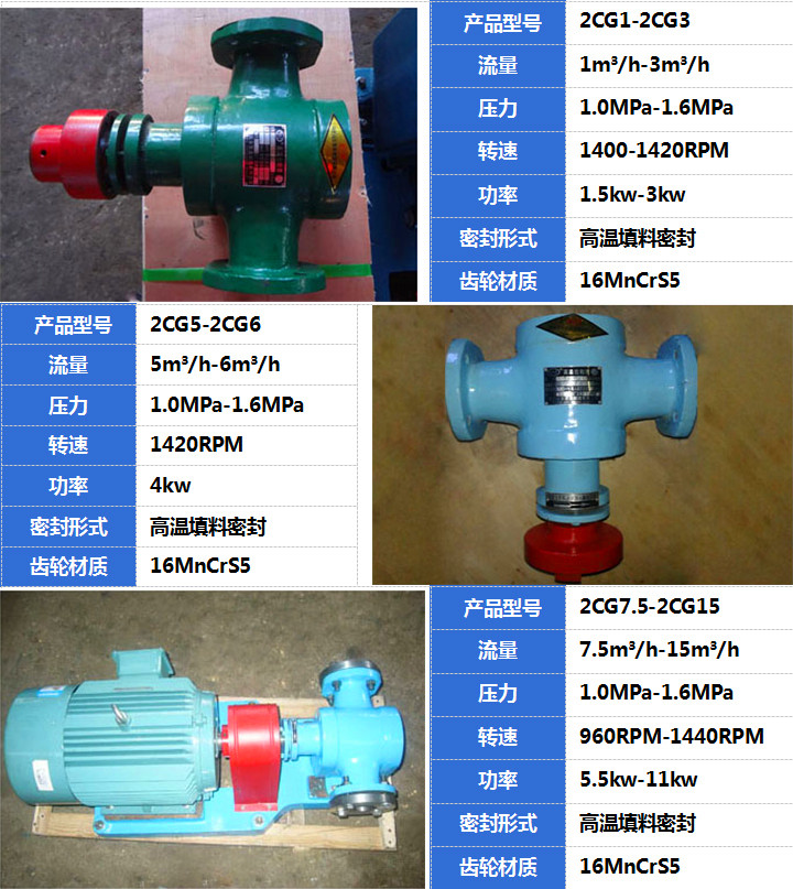 2CG硬齒麵渣(zhā)油(yóu)泵 2CG硬齒麵渣油泵