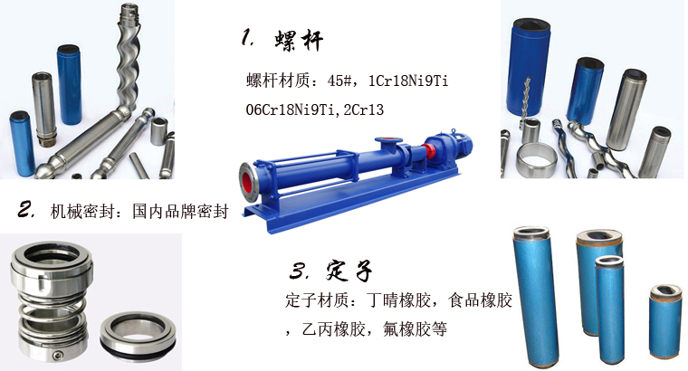 G係列單螺杆泵細節展示 G係列單螺杆泵細節展(zhǎn)示