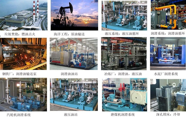 SNF三螺杆泵應用行業