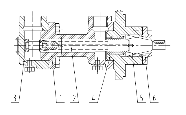 3G三螺杆泵（bèng）結構圖